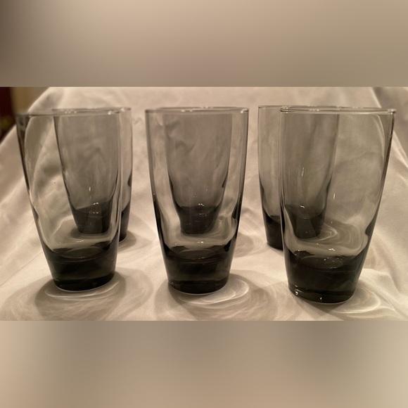 Set of 6 Libbey Classic Smoke Gray Cooler Tumbler Glasses Large, Bar Drinkware - Picture 3 of 7